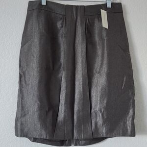 Ann Taylor Shimmering Gray Pencil Skirt